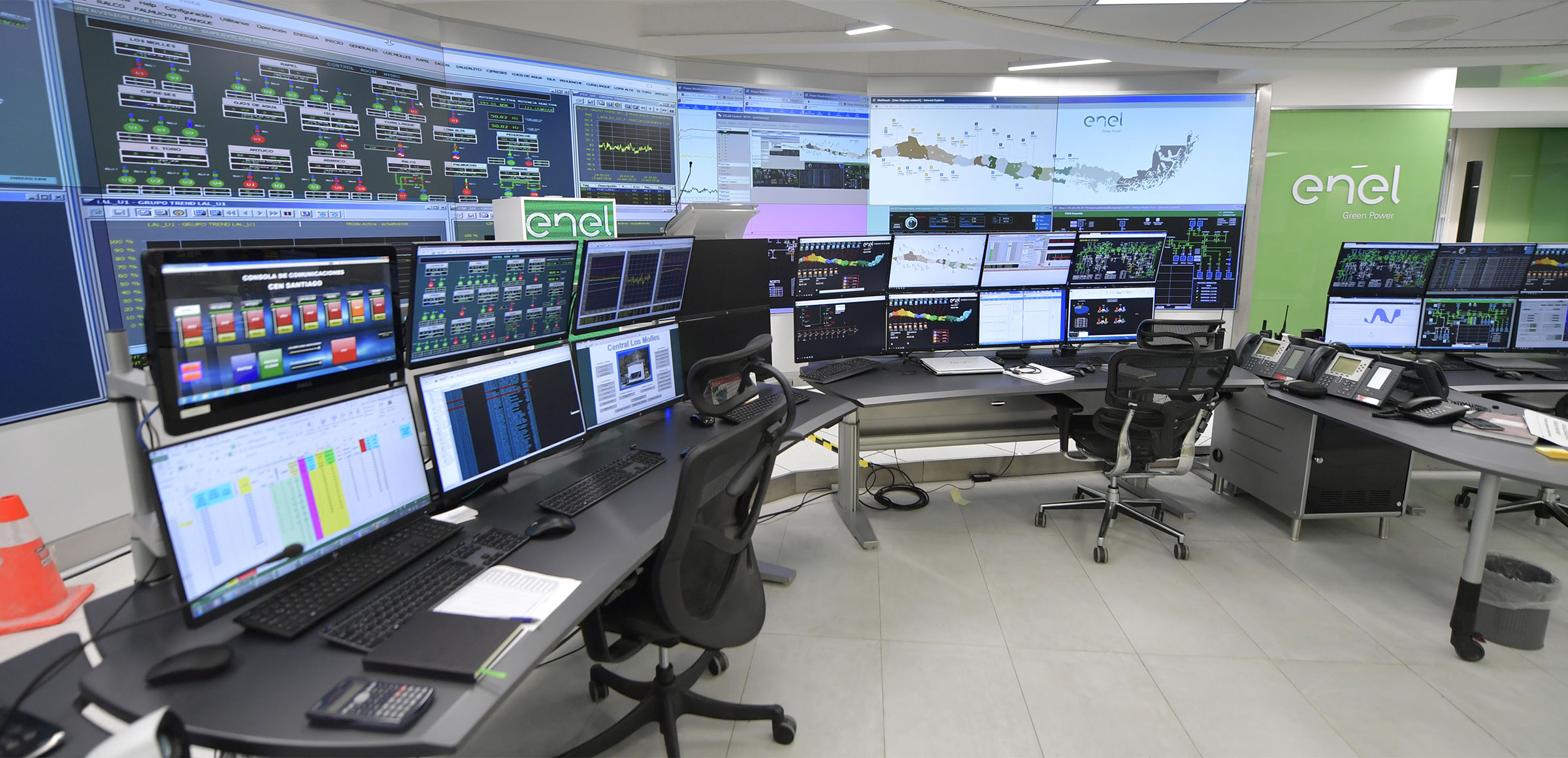 The new EGP Renewable Control Room in Santiago de Chile Enel Green