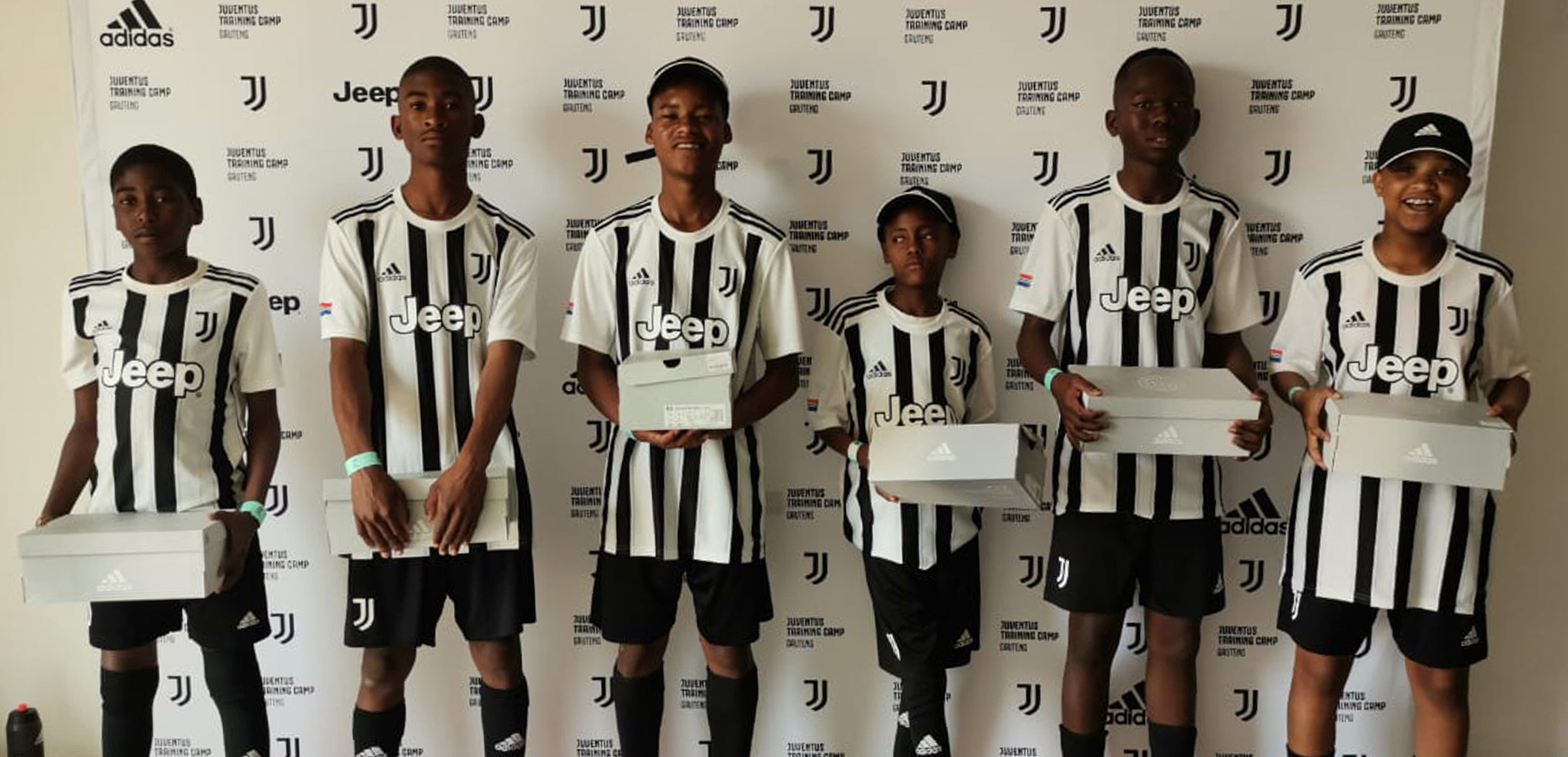 Group photo of the Juventus Training Camp boys