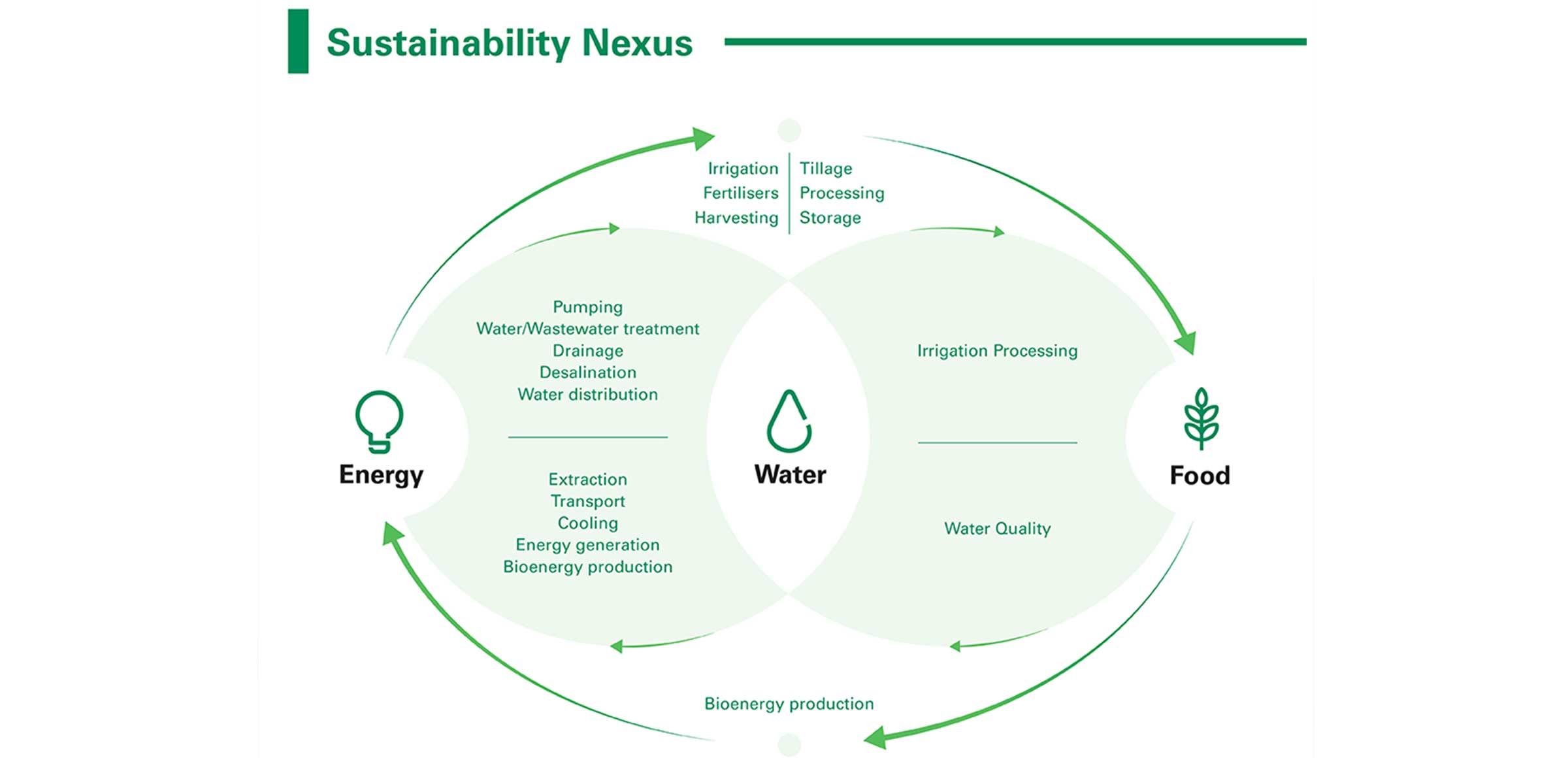 Nexus, o elemento chave para um futuro sustentável